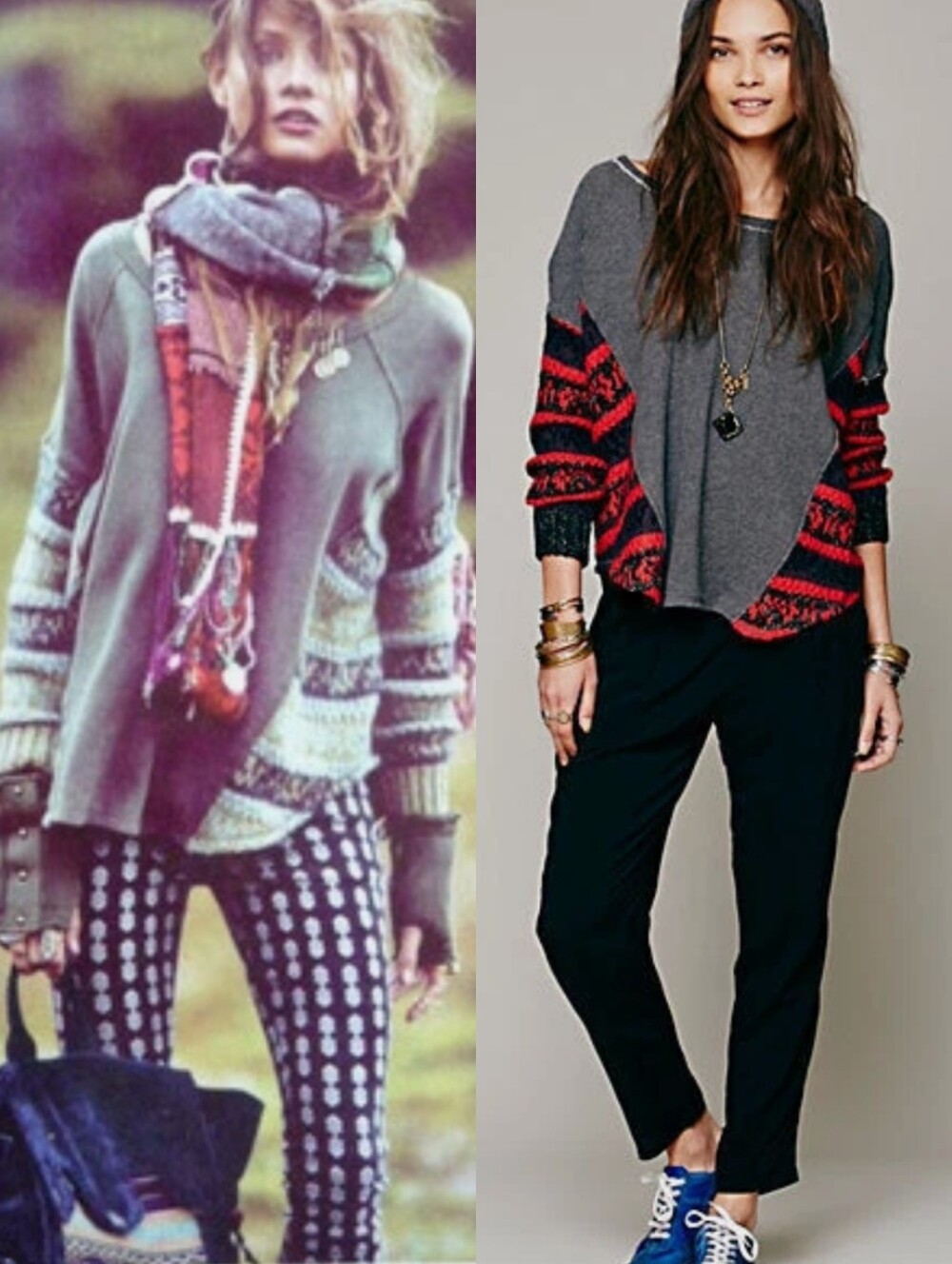Free People - Beautiful Sinner Pullover Shirt Sweatshirt S